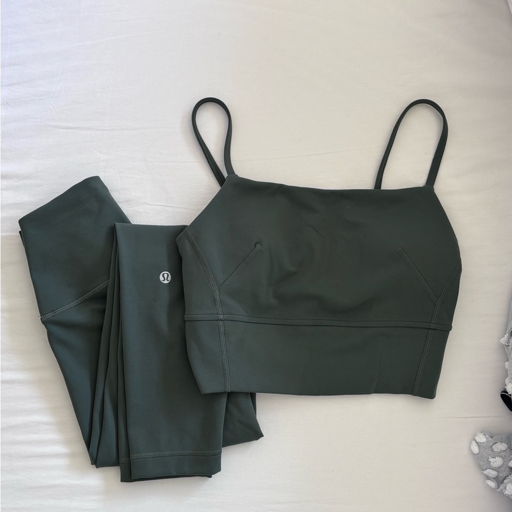 Lululemon Set: Wunder Train Leggings and Strappy Tank - LIKE NEW